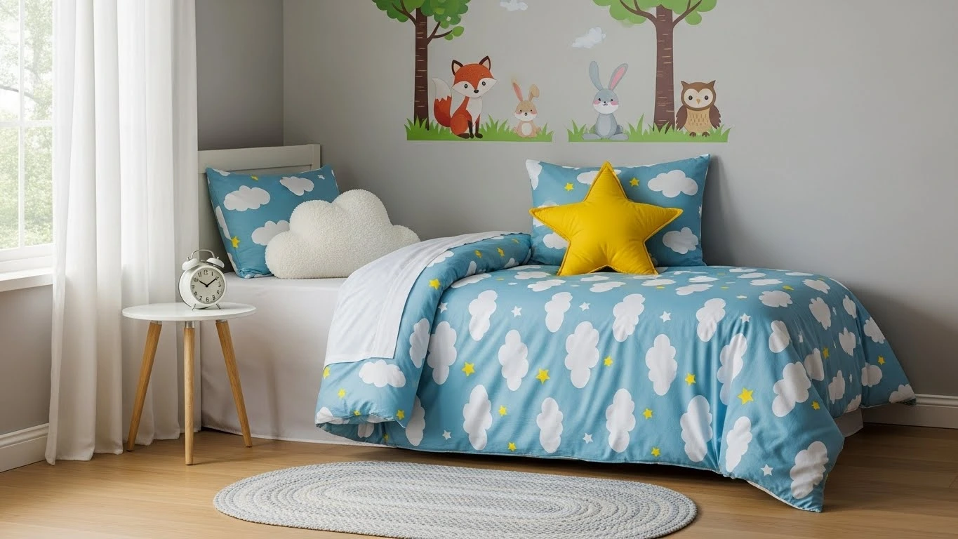 Kids bedroom refreshed with new bedding and small decor changes