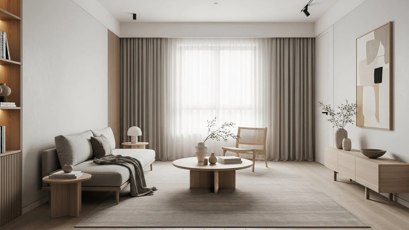 Minimalist small living room design that maximizes every inch