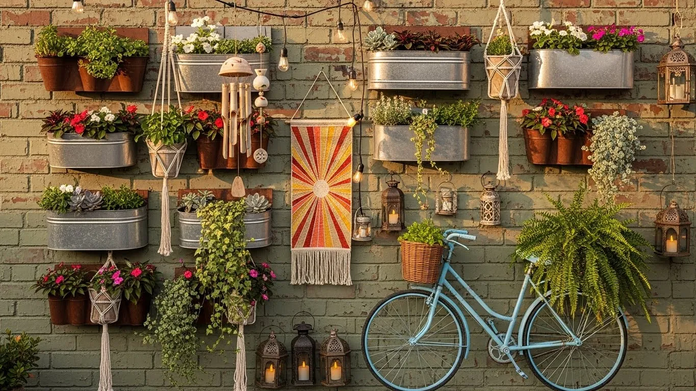 Vertical garden and wall decor ideas for patios