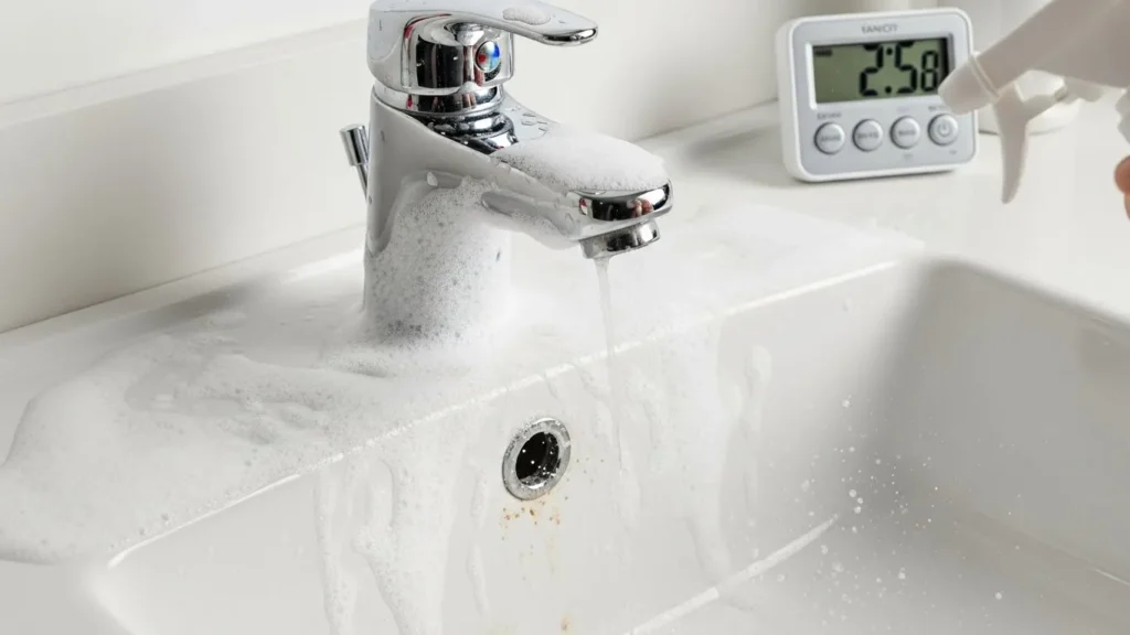 Let Cleaner Sit Before Scrubbing