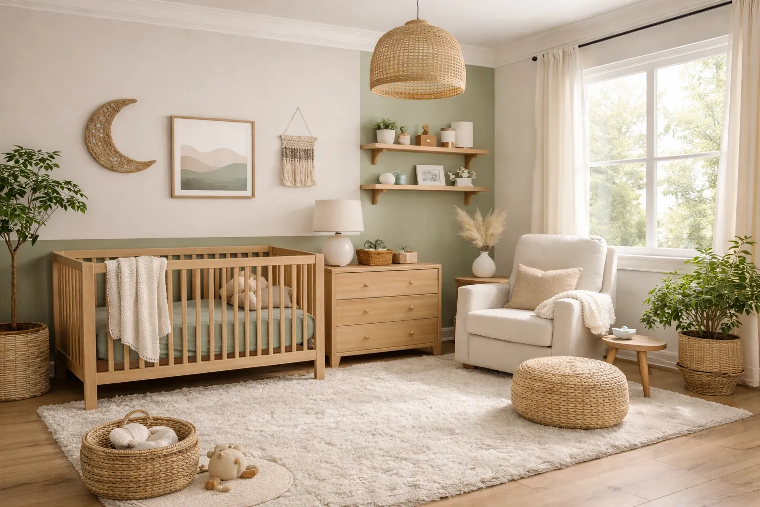 Modern nursery ideas parents are loving with neutral colors, cozy decor, and stylish baby room design