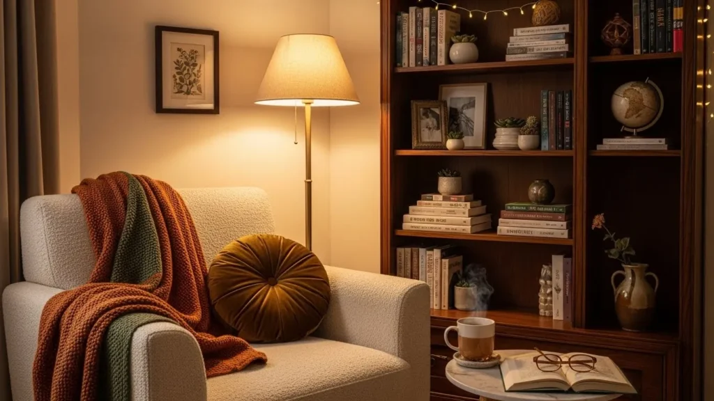 Personal corner interior idea for home