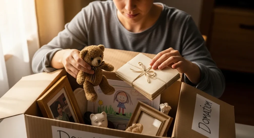 Letting go of emotional clutter and sentimental items