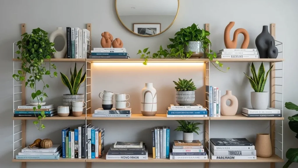 Open shelving home interior design idea