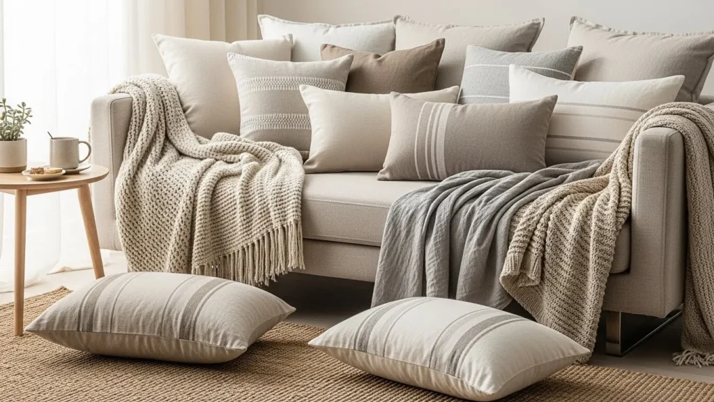 Soft fabric home interior design