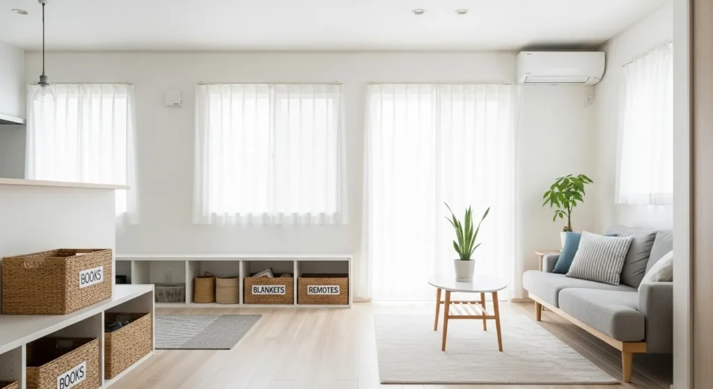 Minimalist home organization habits