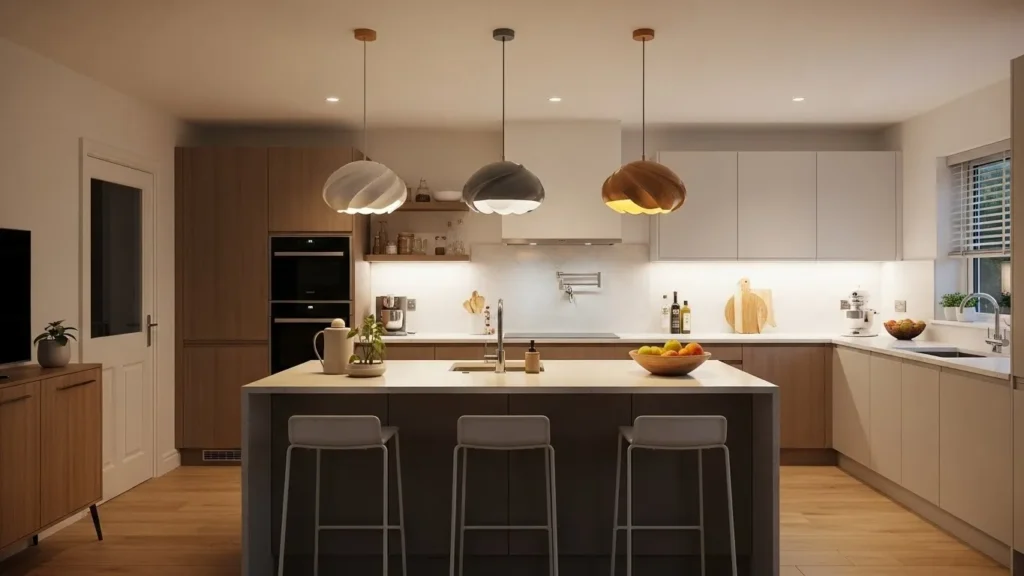 Personal touches in open kitchen design