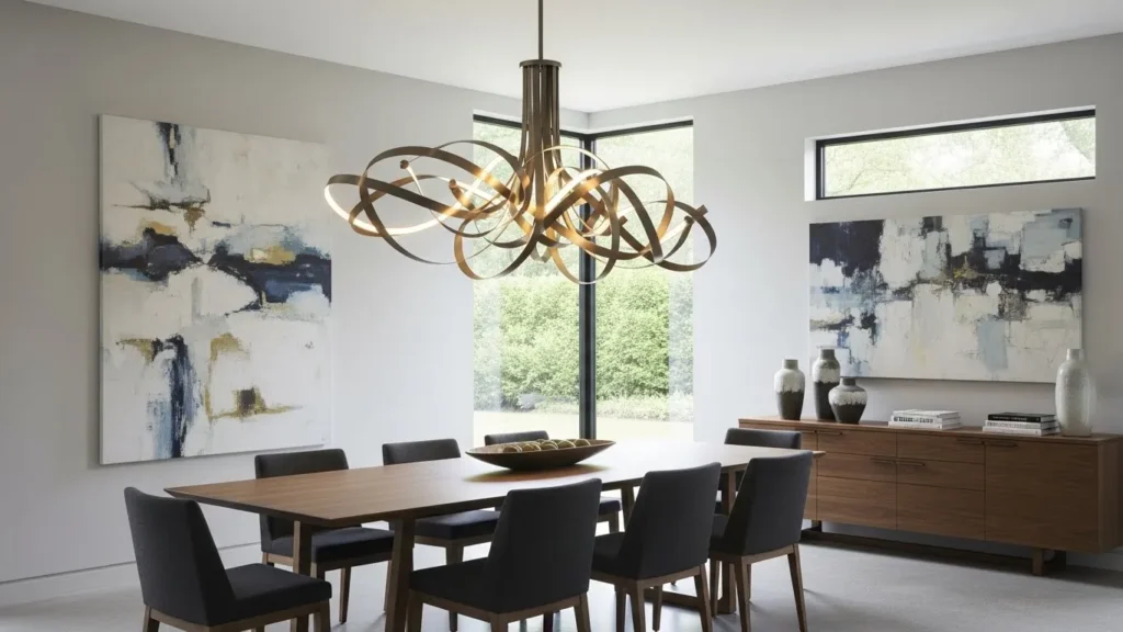 Statement lighting home interior design idea