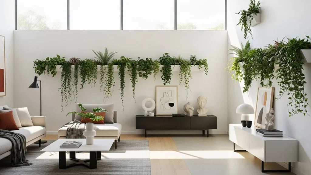 wall mounted plant decor ideas