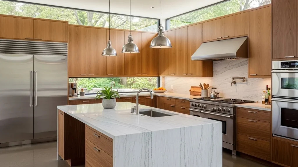 Mixed Material Modern Kitchen