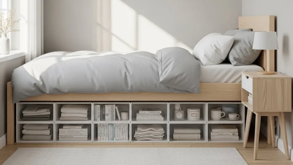 Under-bed storage ideas for small bedrooms