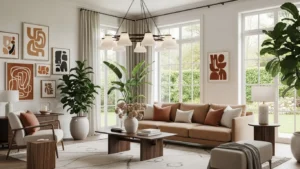 Dream house interior ideas with stylish modern living room design