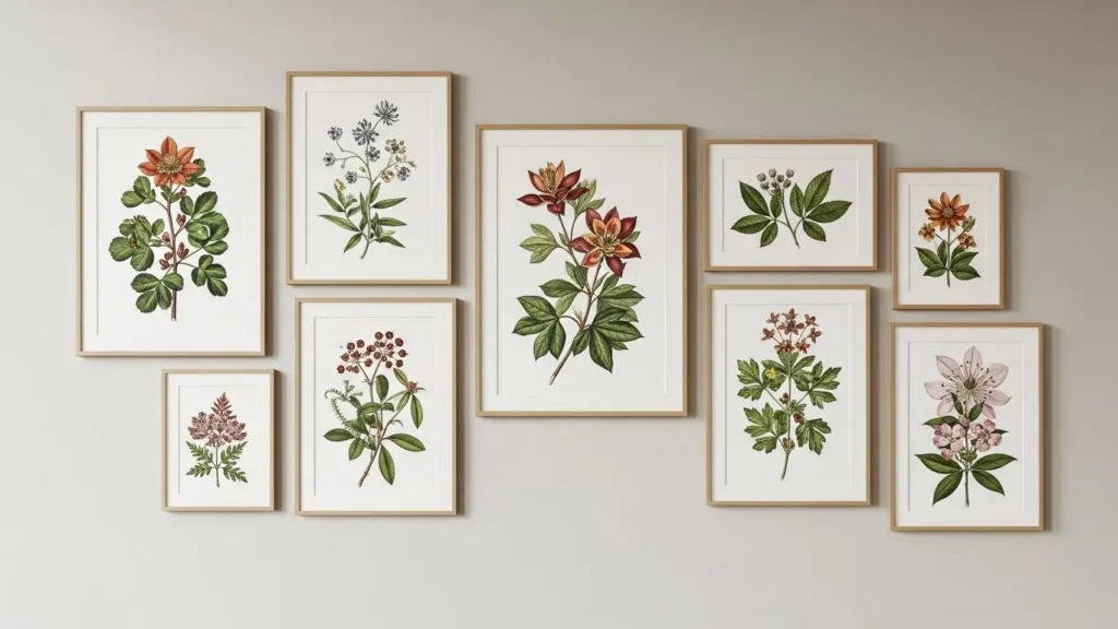 botanical aesthetic wall decor ideas
