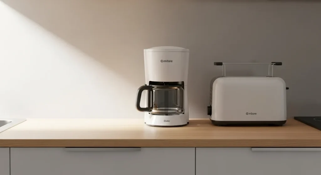 Clear countertops in a small kitchen