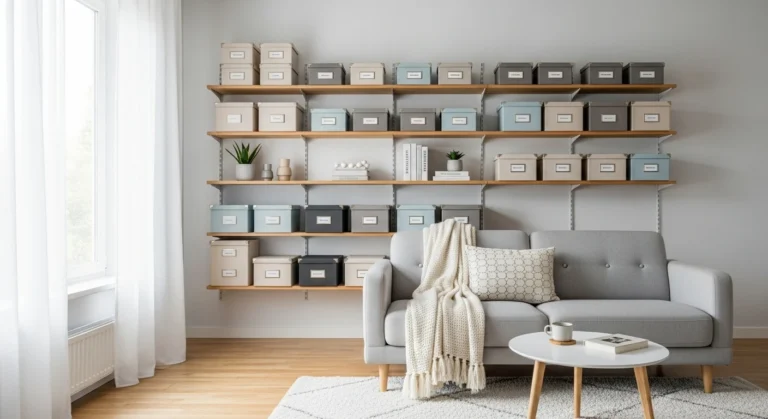 getting organized at home clean clutter-free living room