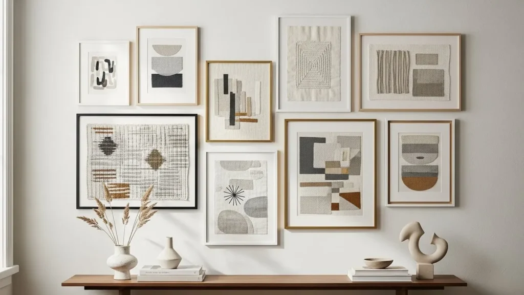 framed fabric wall decor ideas