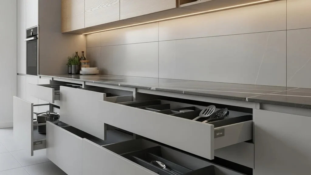 Soft-Close Kitchen Cabinets