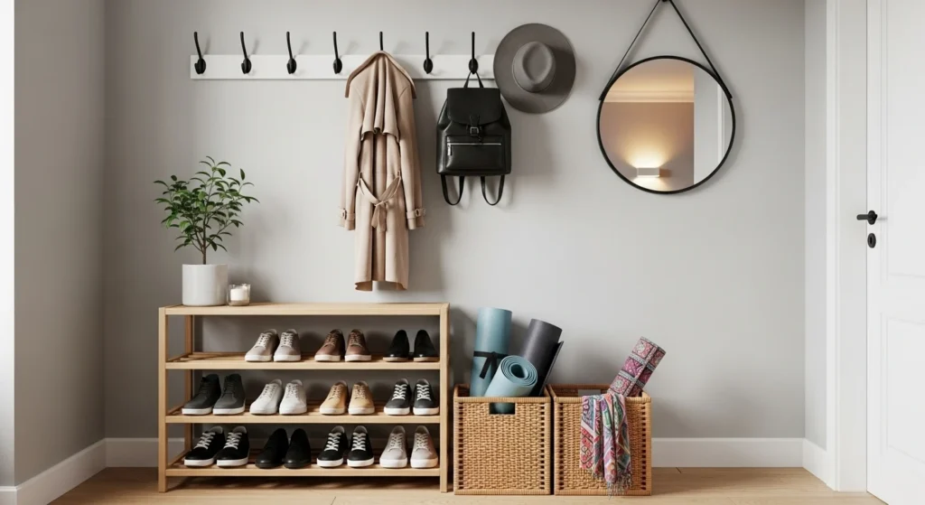organized entryway storage solutions