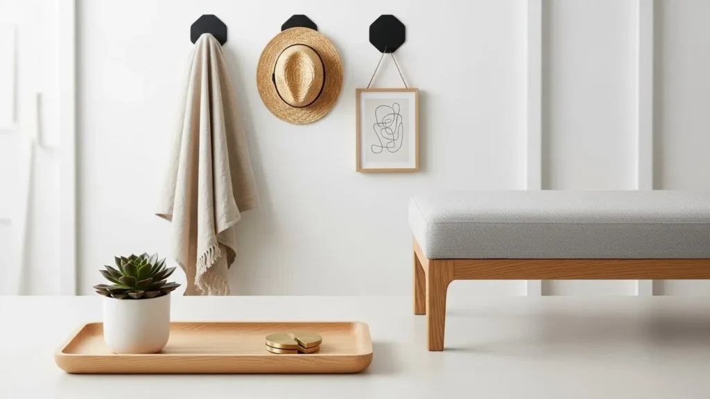 Functional decor in minimalist home