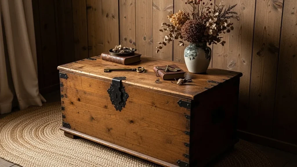 Rustic home decor with vintage and antique elements