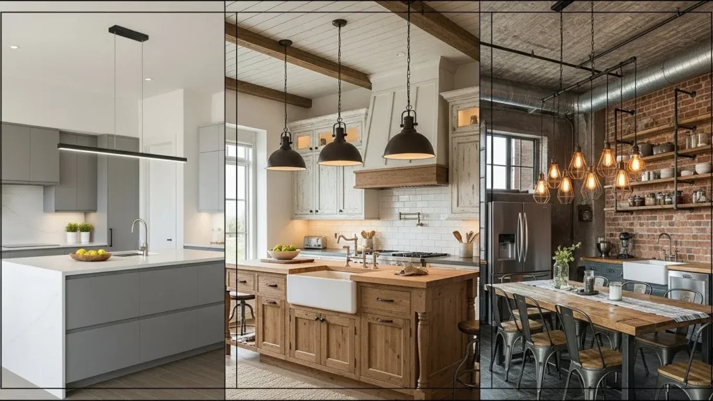 Kitchen lighting ideas for different styles