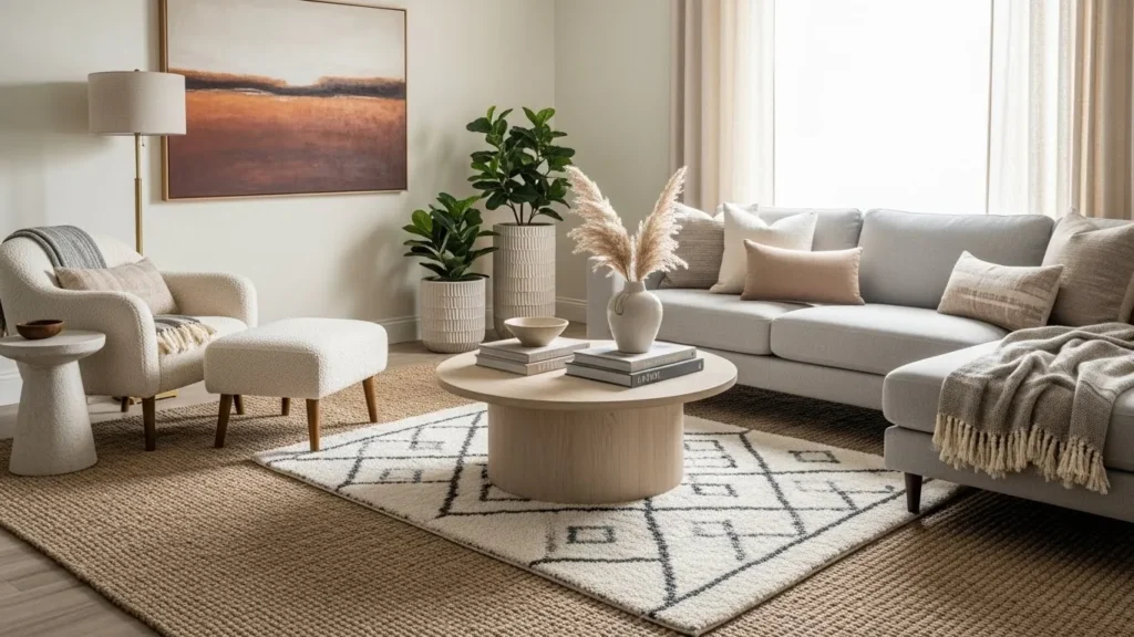 Layered Rug DIY Room Decor