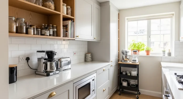 How to arrange appliances in a small kitchen for maximum space