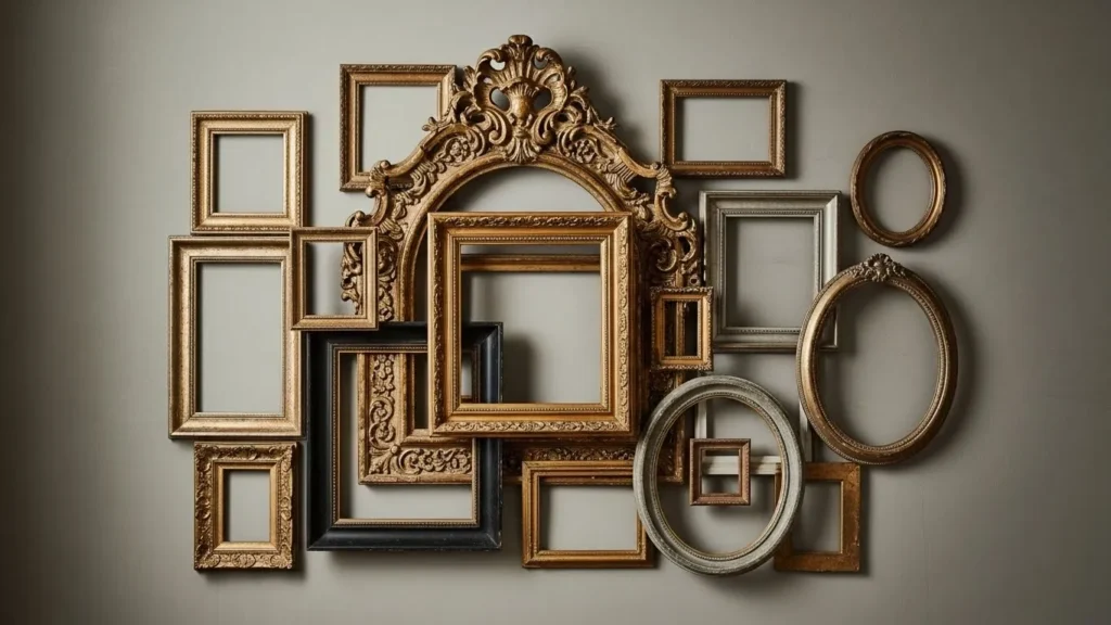 vintage frame aesthetic wall decor