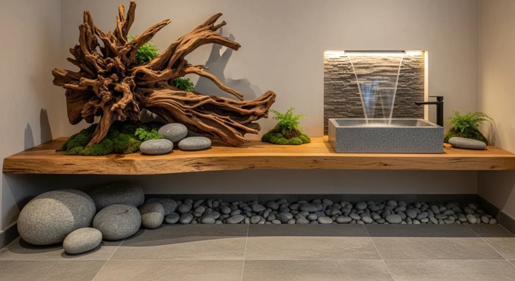 Outdoor inspired bathroom