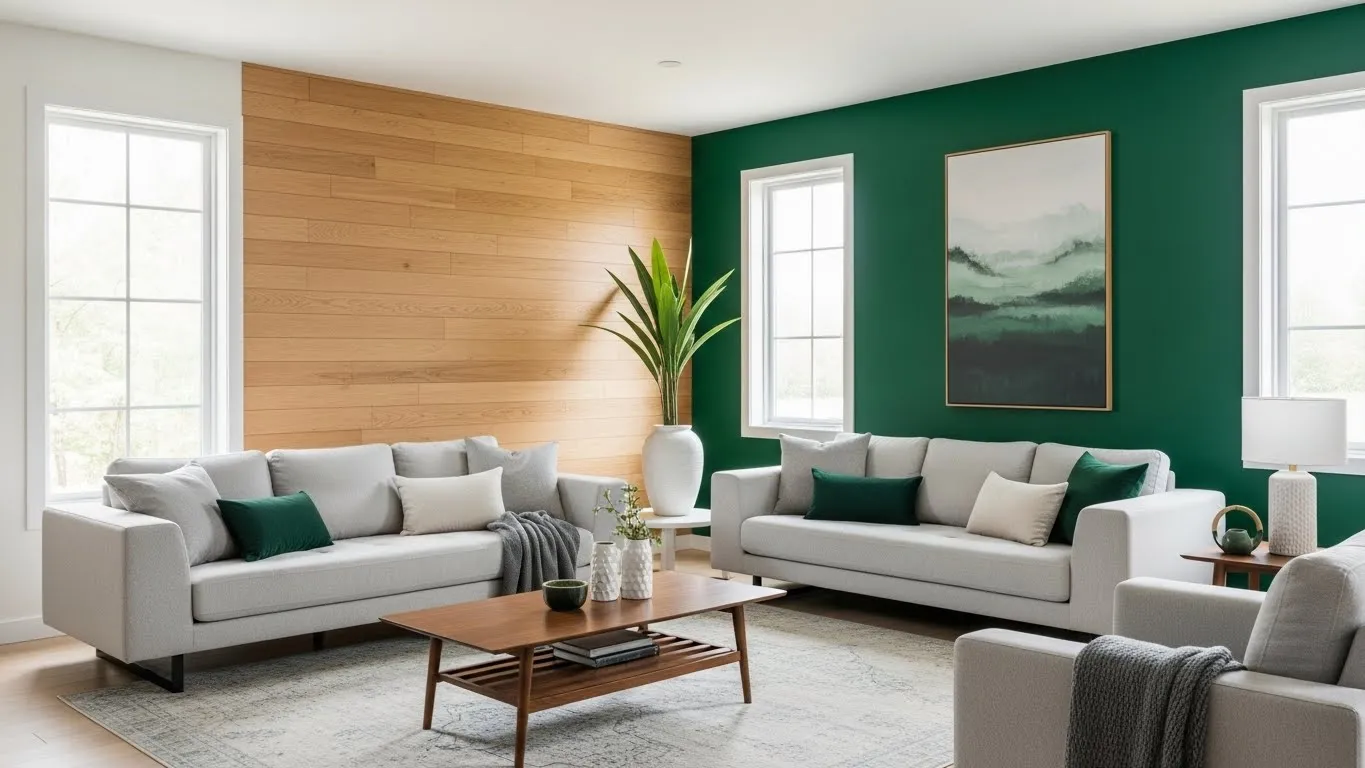 Living room accent wall ideas for a modern home