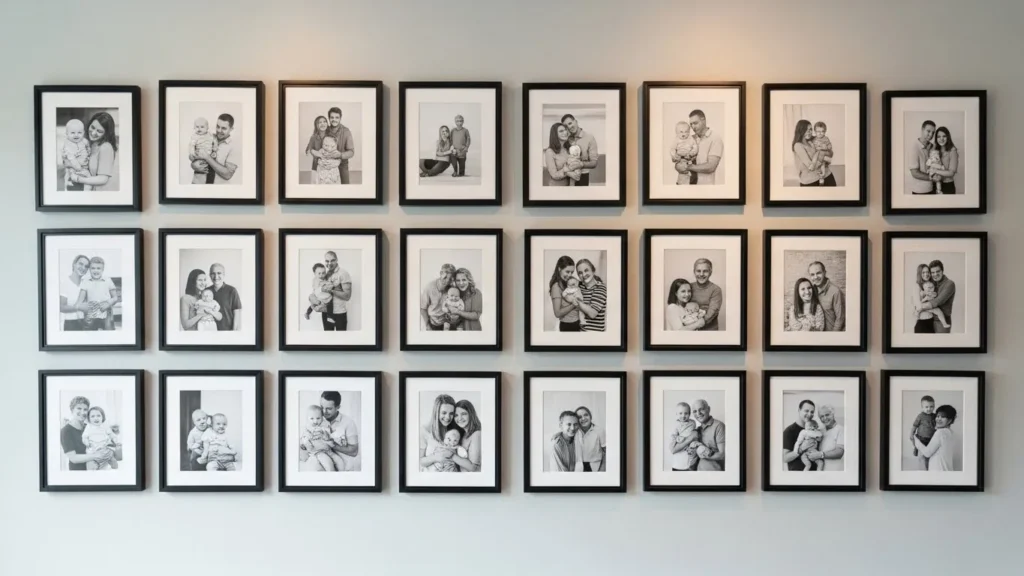 photo grid wall decor ideas