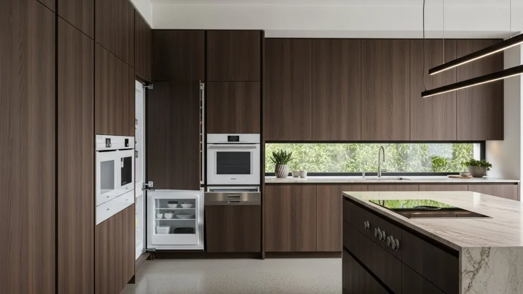 Integrated Appliances Modern Kitchen