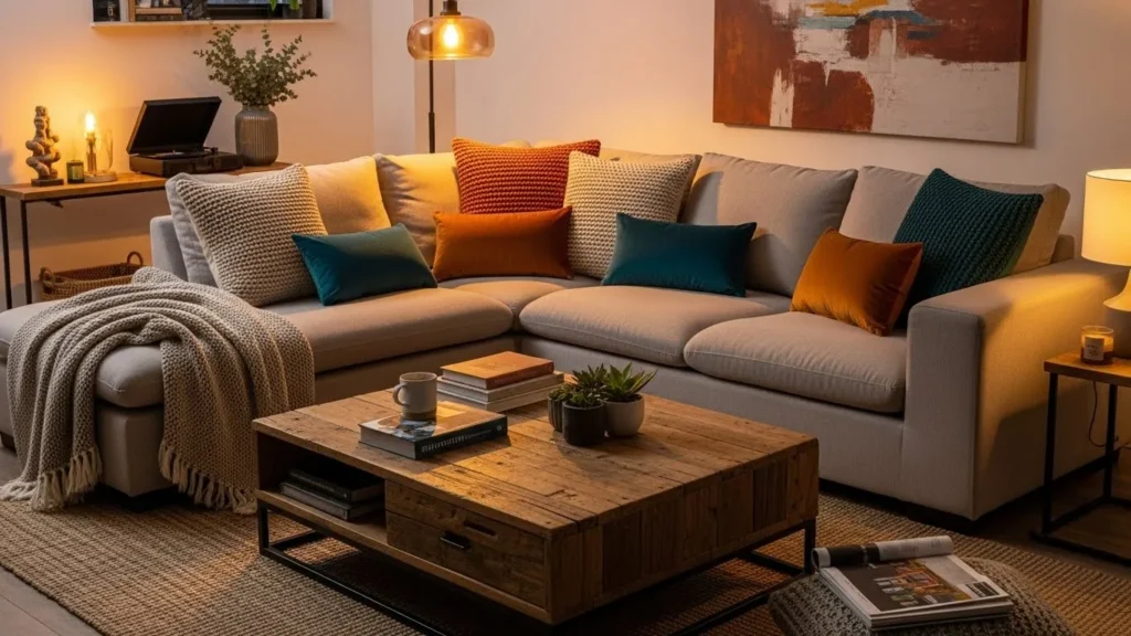 Comfortable living room designed for everyday use