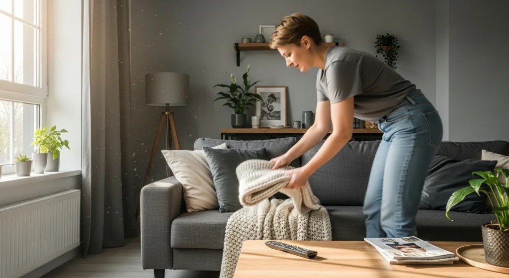 maintaining an organized living room