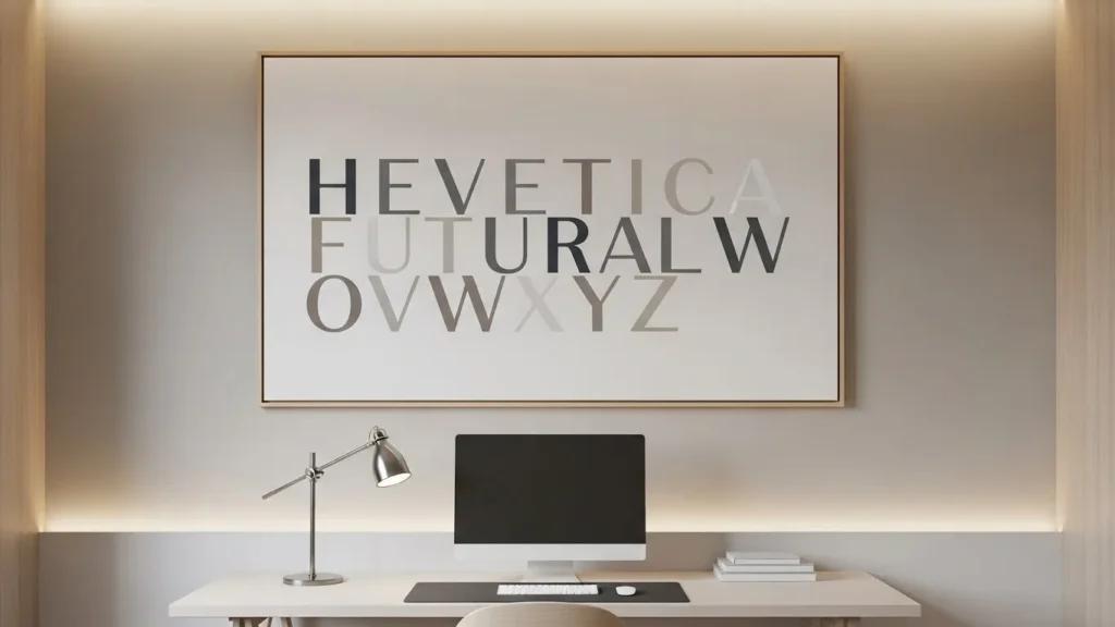 typography wall decor ideas