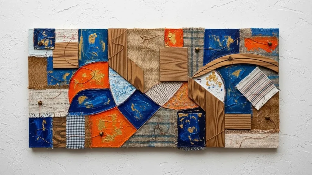 mixed media aesthetic wall decor