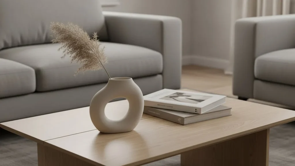 Minimalist zone styling with limited decor