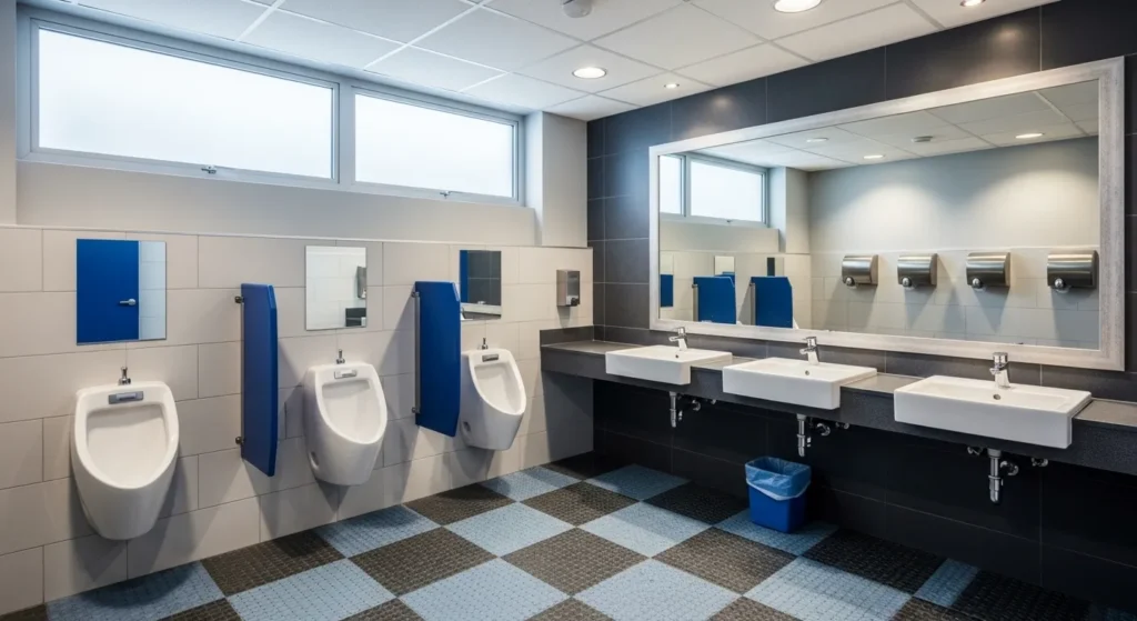 : Non-slip flooring for boys bathroom