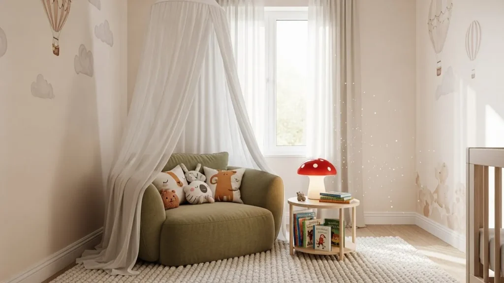 Nursery canopy decor ideas for cozy corners