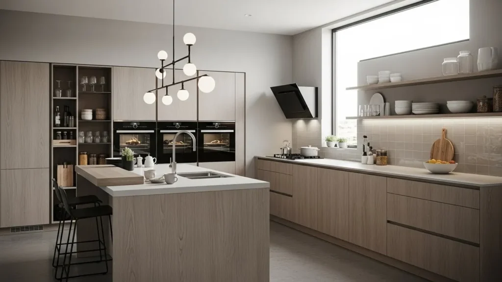 Functional open kitchen design