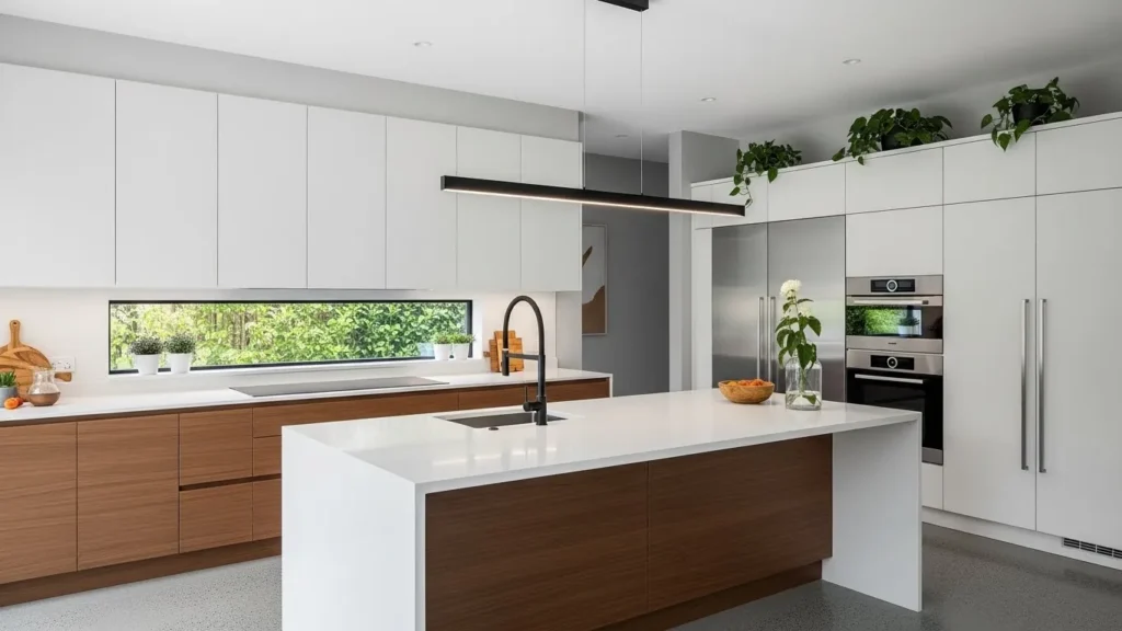 Two-Tone Modern Kitchen Cabinets
