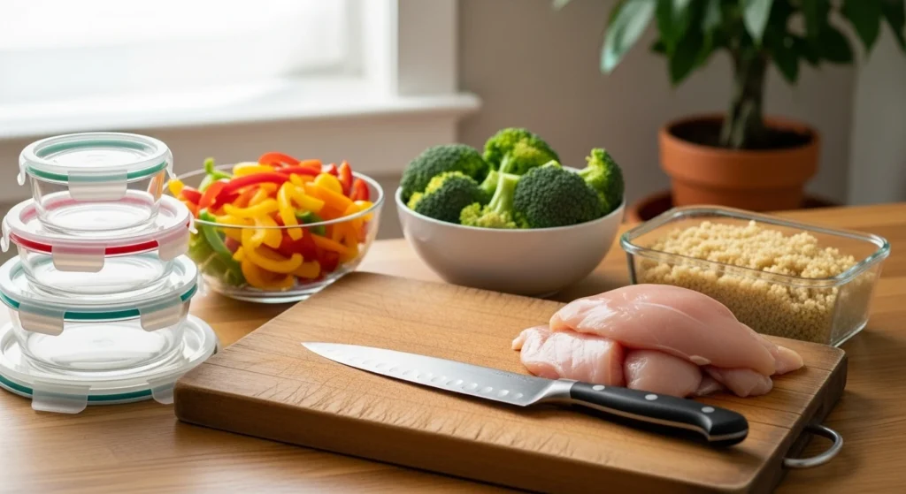 Simple meal prep routine for make-ahead dinners