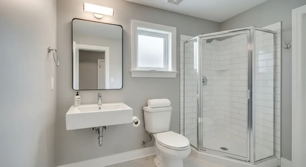 Small gray bathroom ideas