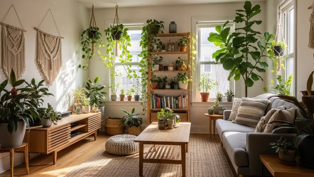 Biophilic home interior design idea