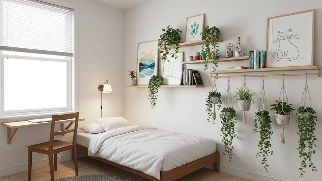 Wall-mounted decor ideas for small bedrooms