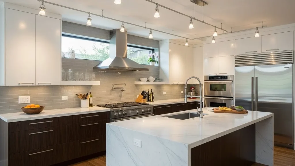 Track lighting for kitchen ceiling