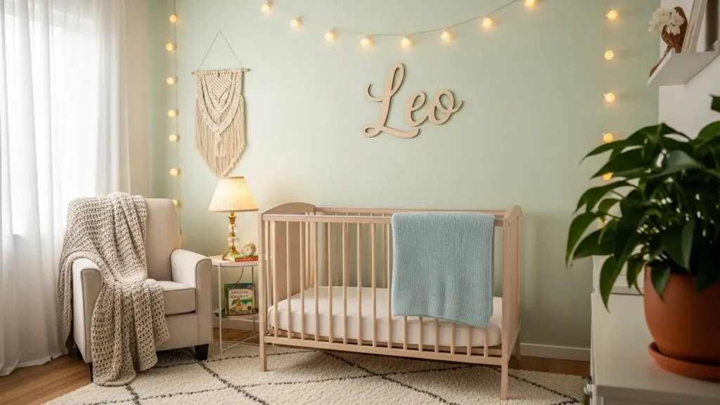 Personalized nursery ideas with baby name decor