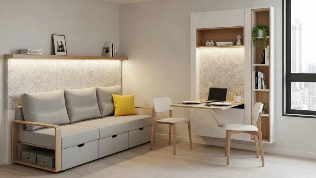 Multi-functional furniture for small house interiors