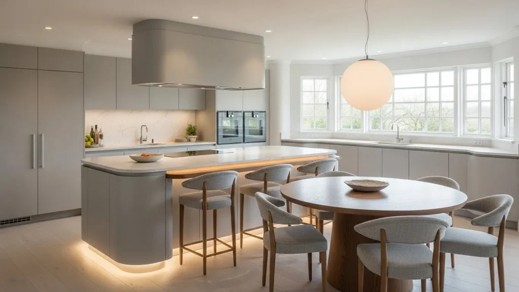 Curved Modern Kitchen Design
