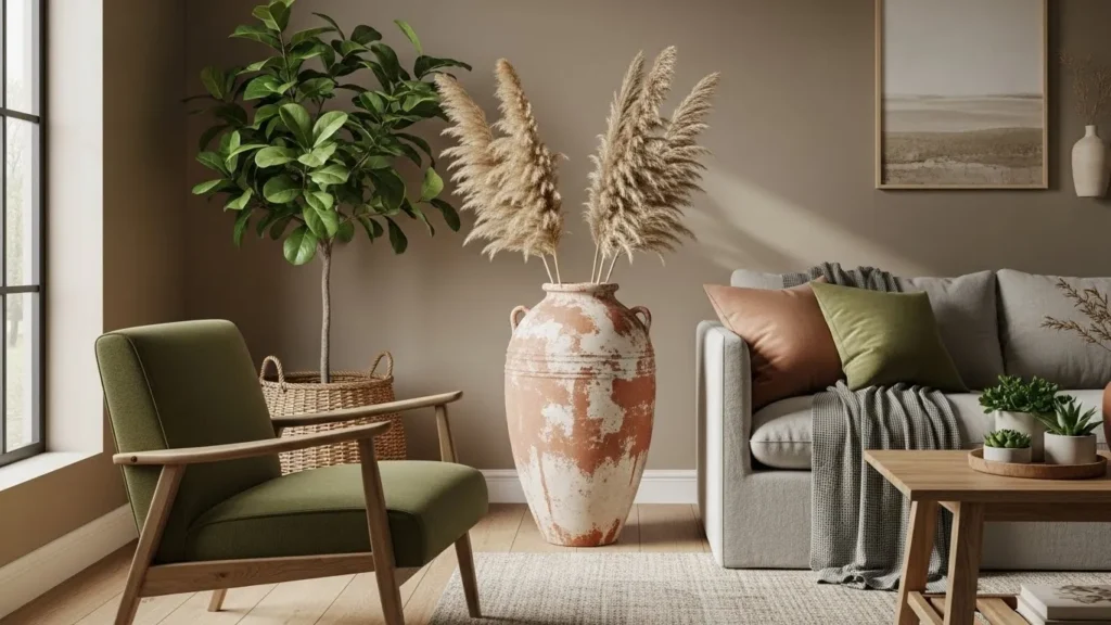 Earthy color palette house interior design